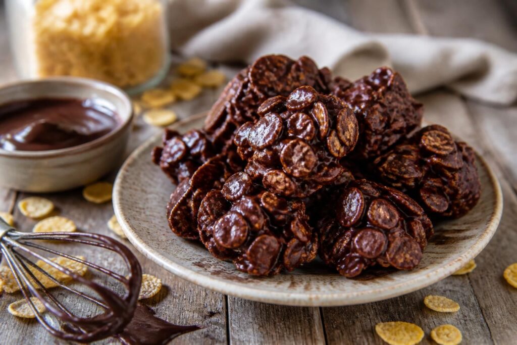 découvrez notre recette gourmande et facile à réaliser des roses des sables au chocolat, un dessert délicieux et rapide à préparer pour toutes les occasions.
