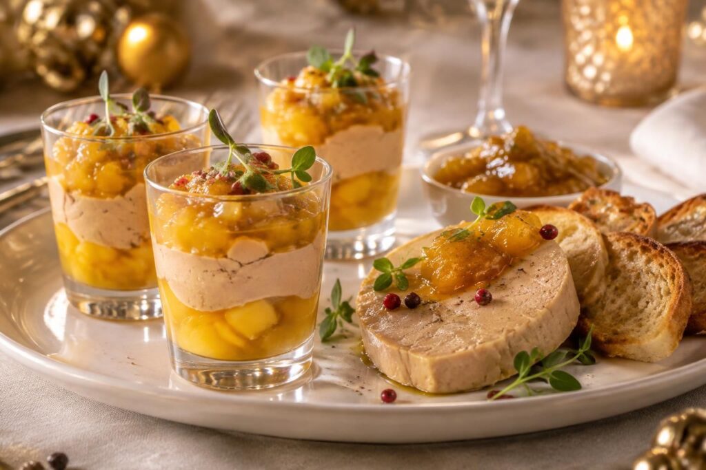 sublimez vos repas avec des recettes raffinées de verrines à la mangue et au foie gras, accompagnées de chutneys savoureux et faciles à préparer.