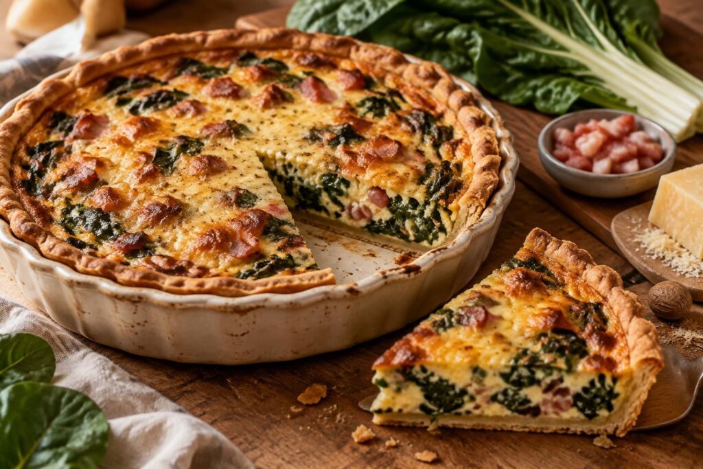 Quiche aux blettes et lardons : recettes savoureuses et variantes gourmandes