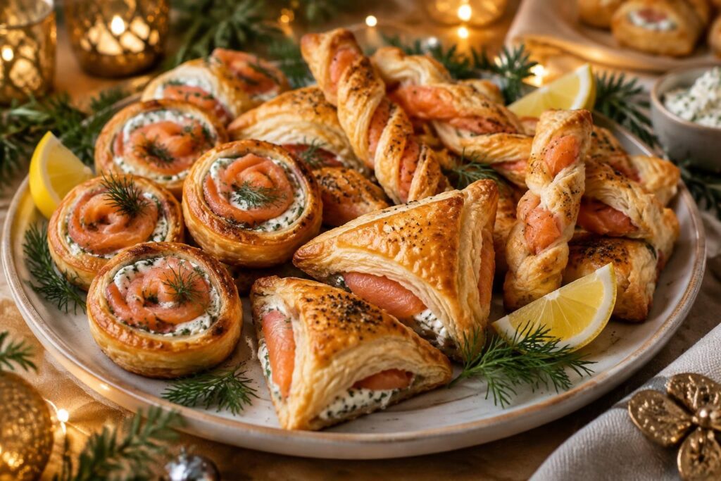 découvrez des idées simples de feuilletés au saumon pour un apéritif de fête gourmand, facile à préparer et à partager.